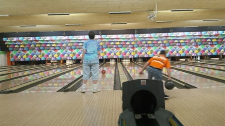 Van Hook residents bowling