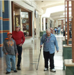 Van Hook residents at the mall